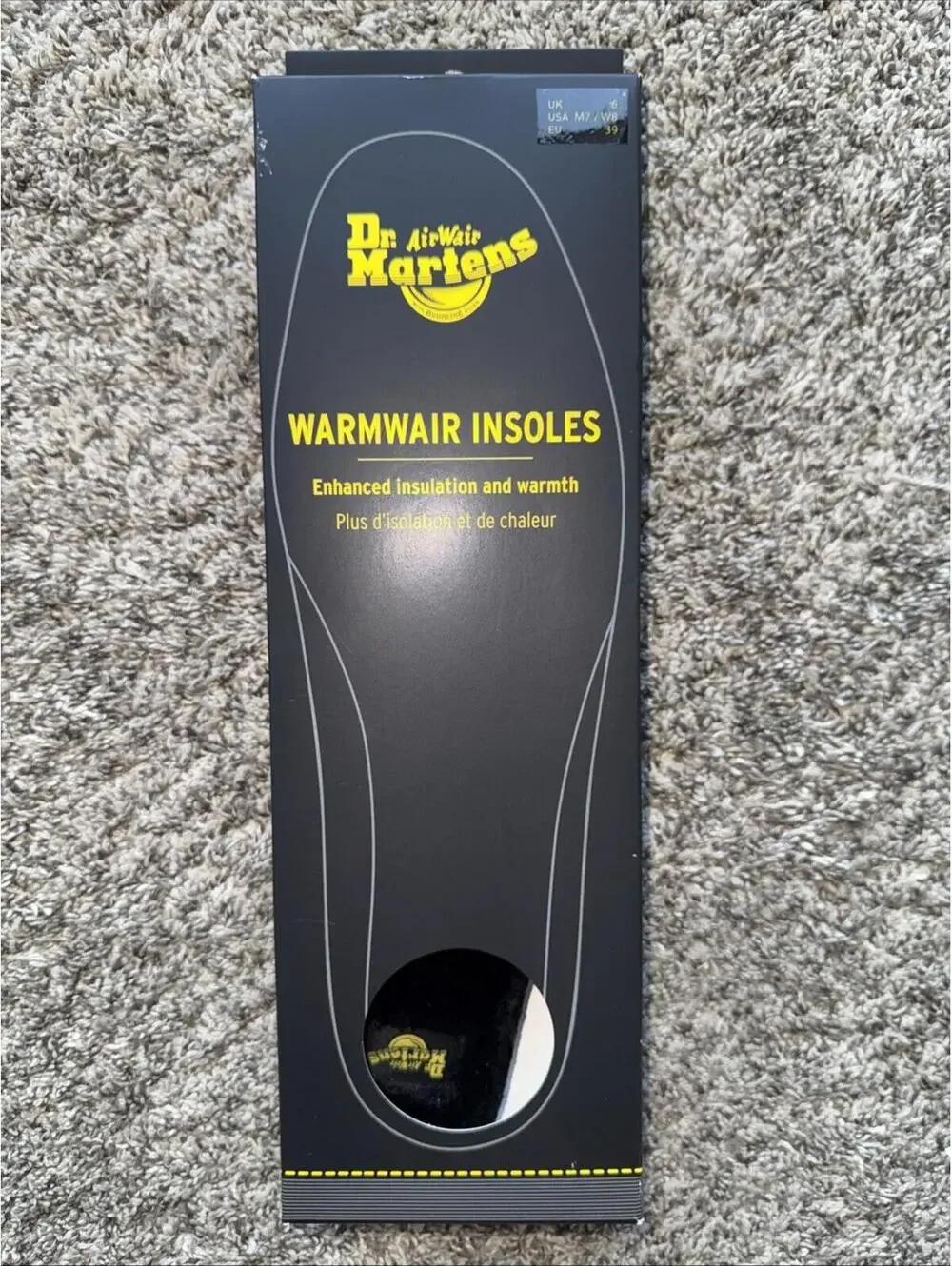 Dr Martens Men's Size 7 Warmwair Insoles Enhanced Insulation and Warmth NEW